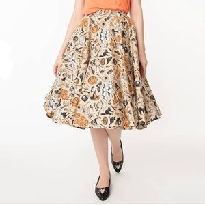 Magnolia Place Halloween High Waist Swing Skirt